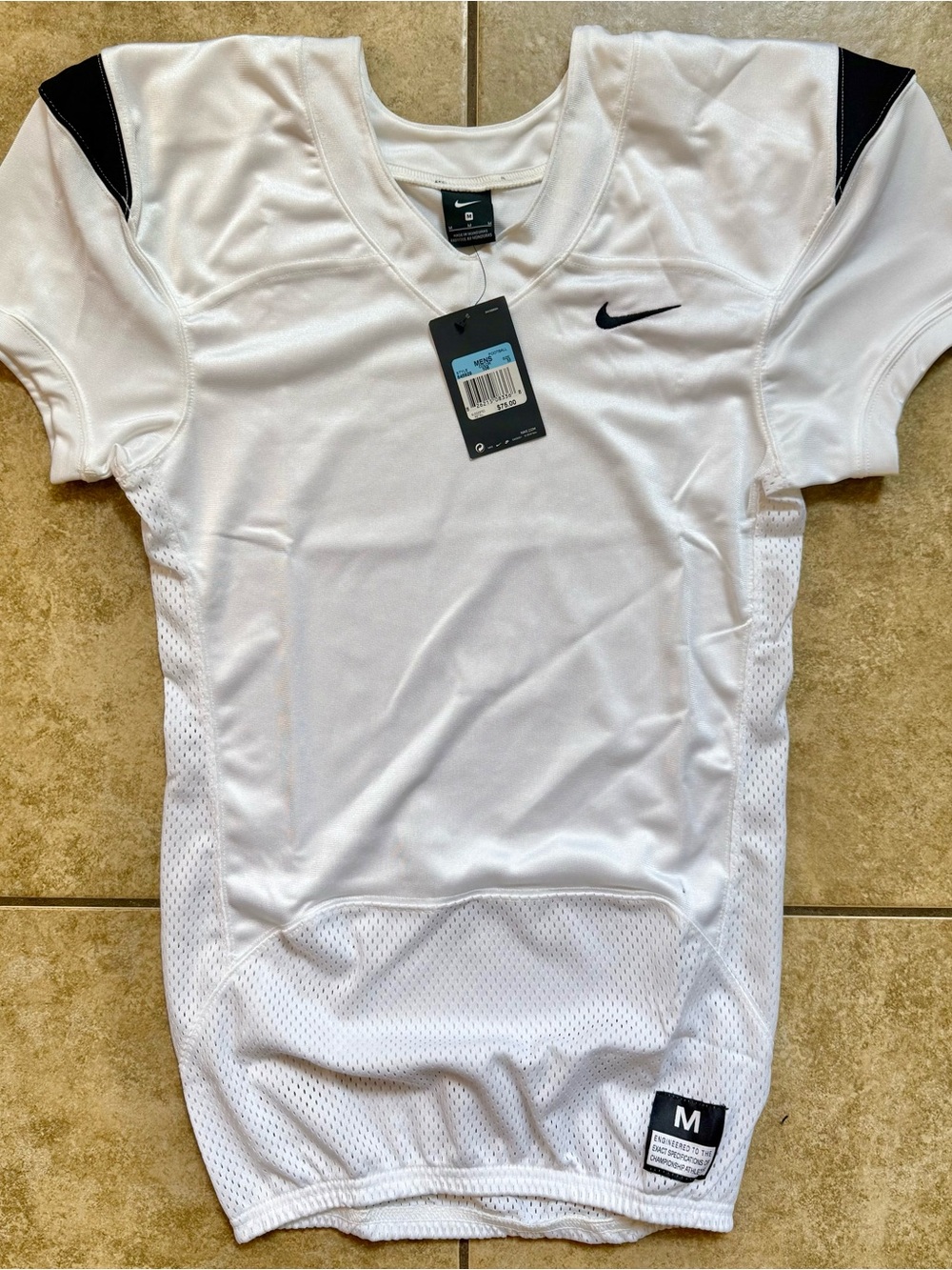 Nike Vapor Pro Football Training Jersey Men's Size Medium White 845929-106